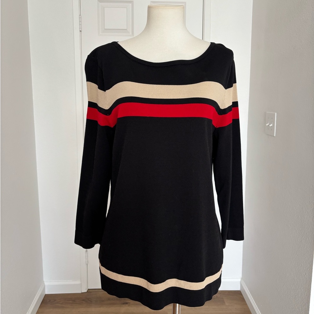 EUC Jones New York Striped Sweater Size Medium